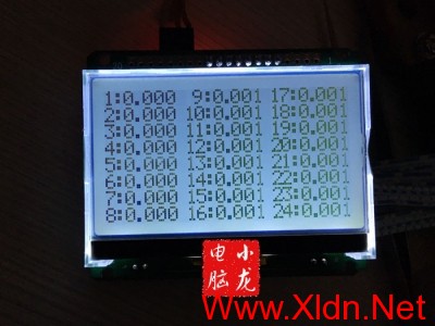 [小龙电脑]铅酸锂电通用1-8-16-24串单体电压检测仪每路独立0-100V
